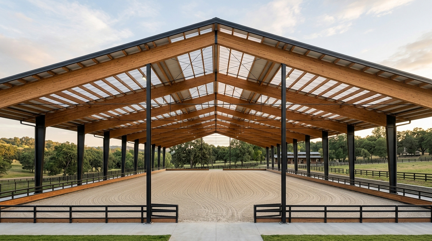 FutureTrack Covered Arena Construction and Engineered Footing